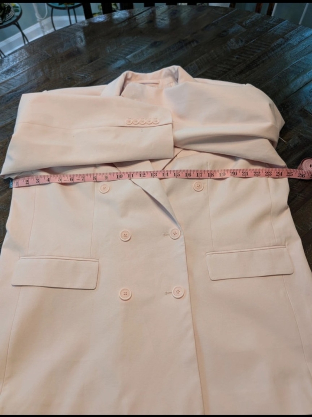 NWT - KBB by Kahlana David Blazer - Soft Pink - Picture 6 of 10